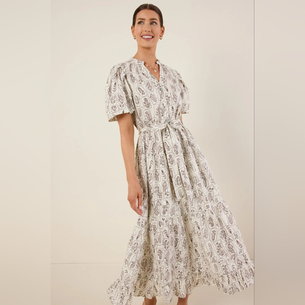 Elegant Cream Maxi Dress